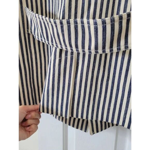 Tara Jarmon Milo Striped Cotton Jacket NWT 42 - Picture 10 of 11